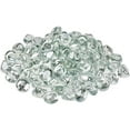 thumbnail image 2 of 20 lb Fire Glass Diamonds 1 Inch Clear Fire Glass for Propane Fire Pit, Decorative Fire Pit Glass for Gas Fireplace, 2 of 7