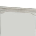 thumbnail image 2 of 36 Inch Mirror with Chiseled Inner Wooden Frame, White, 2 of 5