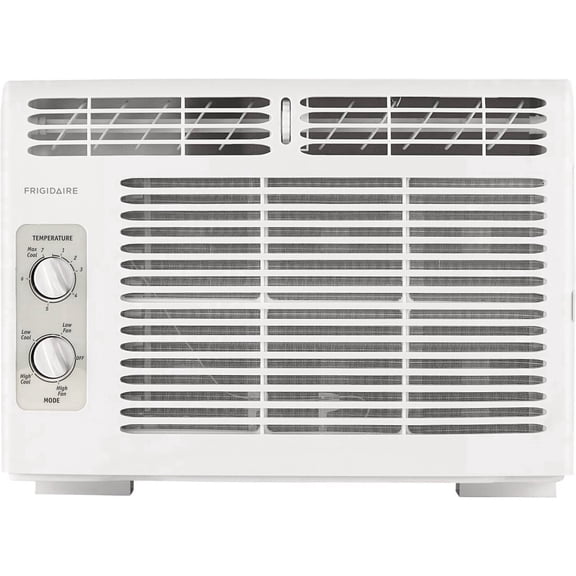 Frigidaire 5,000 BTU Window Air Conditioner for Small Rooms, Dial Controls, Quiet Efficient Cooling, Easy Installation