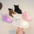 thumbnail image 5 of Fozruso Stylish Girls Boots Soft Sole Short Ankle Boots Kids For Girls,Waterproof Boots Sizes 10.5 Little Kid(4-4.5 Years), 5 of 6