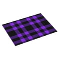 thumbnail image 2 of Bingfone Purple Buffalo Plaid ,18" x 24"Dish Drying Mat for Kitchen Counter,Ultra Absorbent Microfiber, 2 of 7