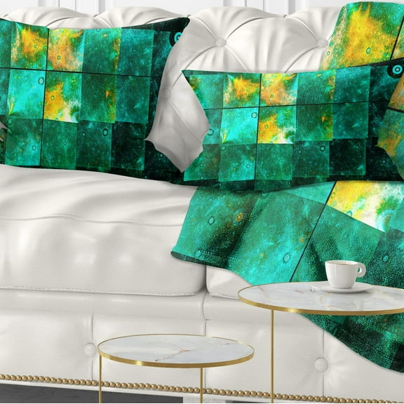 Designart Astrological Space Map - Abstract Throw Pillow - 12x20