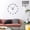Silver,27inch, variant on Coffee Signs 3D DIY Size Adjustable Wall Clock Modern Design Kitchen Clock Watch Quartz Acrylic Mirror Sticker Coffee Bean Clock(Silver,27inch)