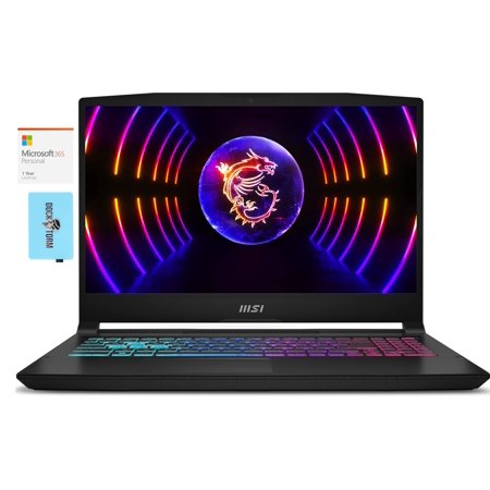 MSI Katana 15 B12VGK-082US Gaming & Entertainment Laptop (Intel i7-12650H 10-Core, 16GB DDR5 4800MHz RAM, 2TB PCIe SSD, GeForce RTX 4070, Win 11 Pro) with MS 365 Personal, Dockztorm Hub