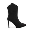 thumbnail image 2 of Jessica Simpson Vianne 2 Stiletto Heeled Pull-on Pointed Toe Ankle Booties Black (Black, 7), 2 of 5