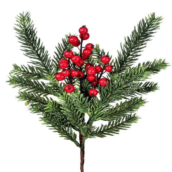 14.5" PL MOUNTAIN FIR W/WP BERRIES SPRAY