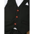 thumbnail image 7 of Haitryli Baby Boys Summer Formal Suit Gentleman Vest Bowtie Top with Shorts Tuxedo Sets Black 9-12 Months, 7 of 7