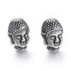 thumbnail image 1 of Buddhist 304 Stainless Steel Beads Buddha Head Antique Silver 14x10x10mm Hole: 1.8mm, 1 of 2