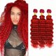thumbnail image 1 of Extensiones de cabello Gveoxvo Red Deep Wave 100% cabello humano 45-55 cm, 1 of 7