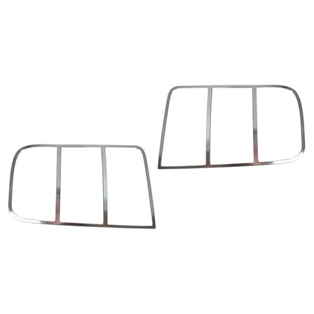 Drake Muscle Cars 5R3Z-13489-C Tail Light Bezels Polished  Aluminum Pair