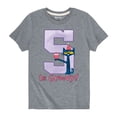 thumbnail image 2 of Pete The Cat - 5Th Birthday Girls - Toddler Short Sleeve Graphic T-Shirt, 2 of 6