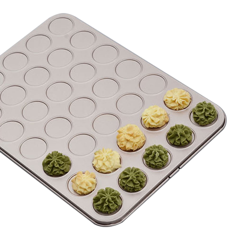 35 Cup Cookie Sheet Macaron Pan Baking Tray Cookie Sheet for Oven Baking Champagne Gold Baking Mold Macaron Baking Gift