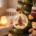 thumbnail image 7 of Fwttom 4" Christmas Ball Clear Light-up Hanging Christmas Tree Decorations Merry Christmas Story Scene Ornaments for Xmas Tree & Holiday Gifts, 7 of 7