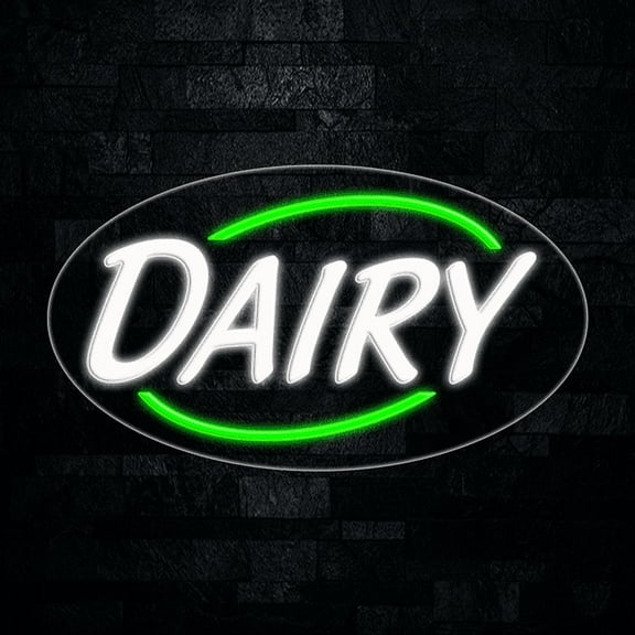 Dairy LED Neon Sign 28"L x 16"H #34183