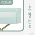 thumbnail image 4 of Evolur Orabelle Bedside Bassinet and Sleeper for Baby in Mint, Easy to Fold and Carry, 4 of 15