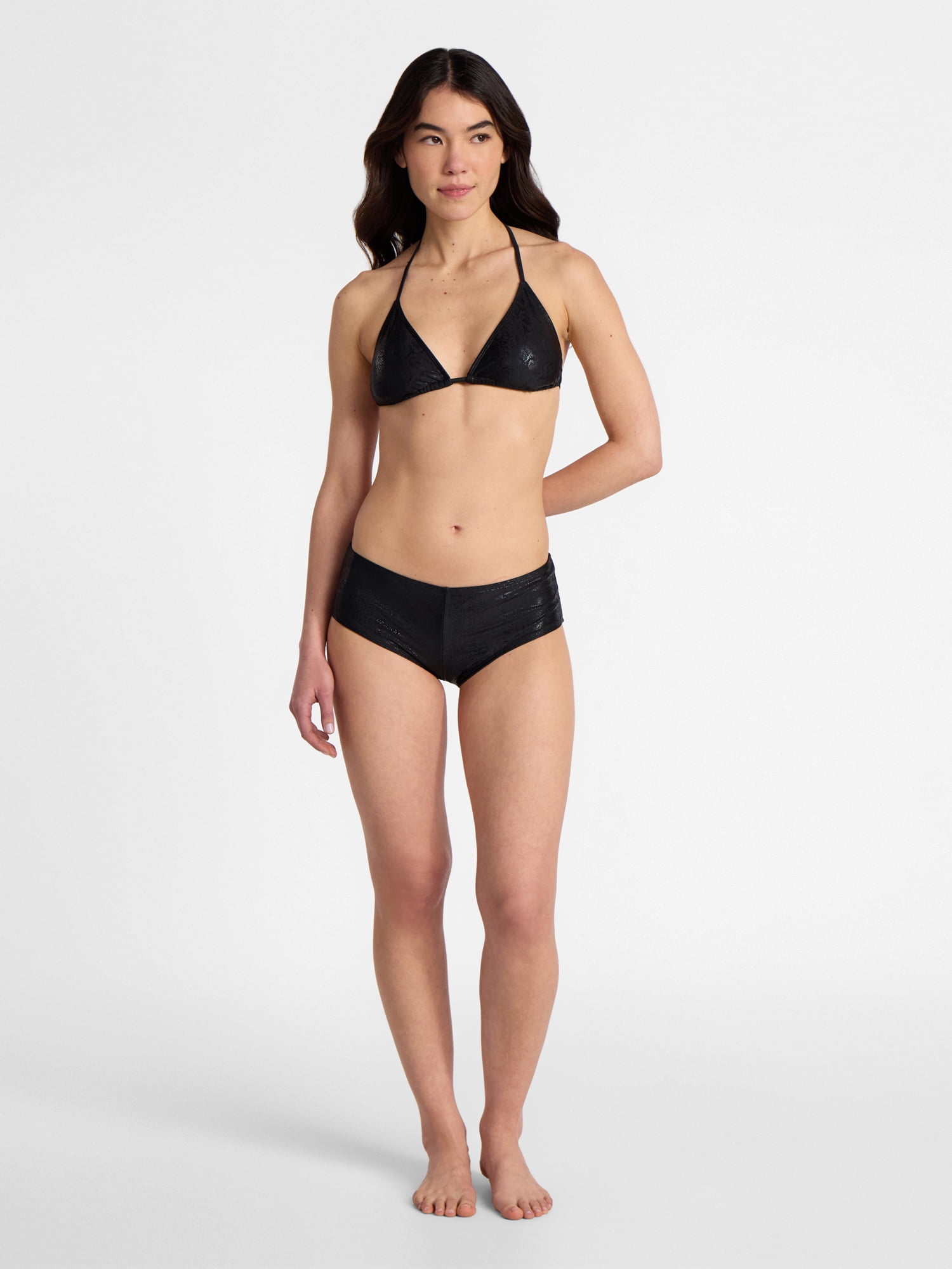 No Boundaries Boyshort Hipster Bikini Bottoms, Women’s