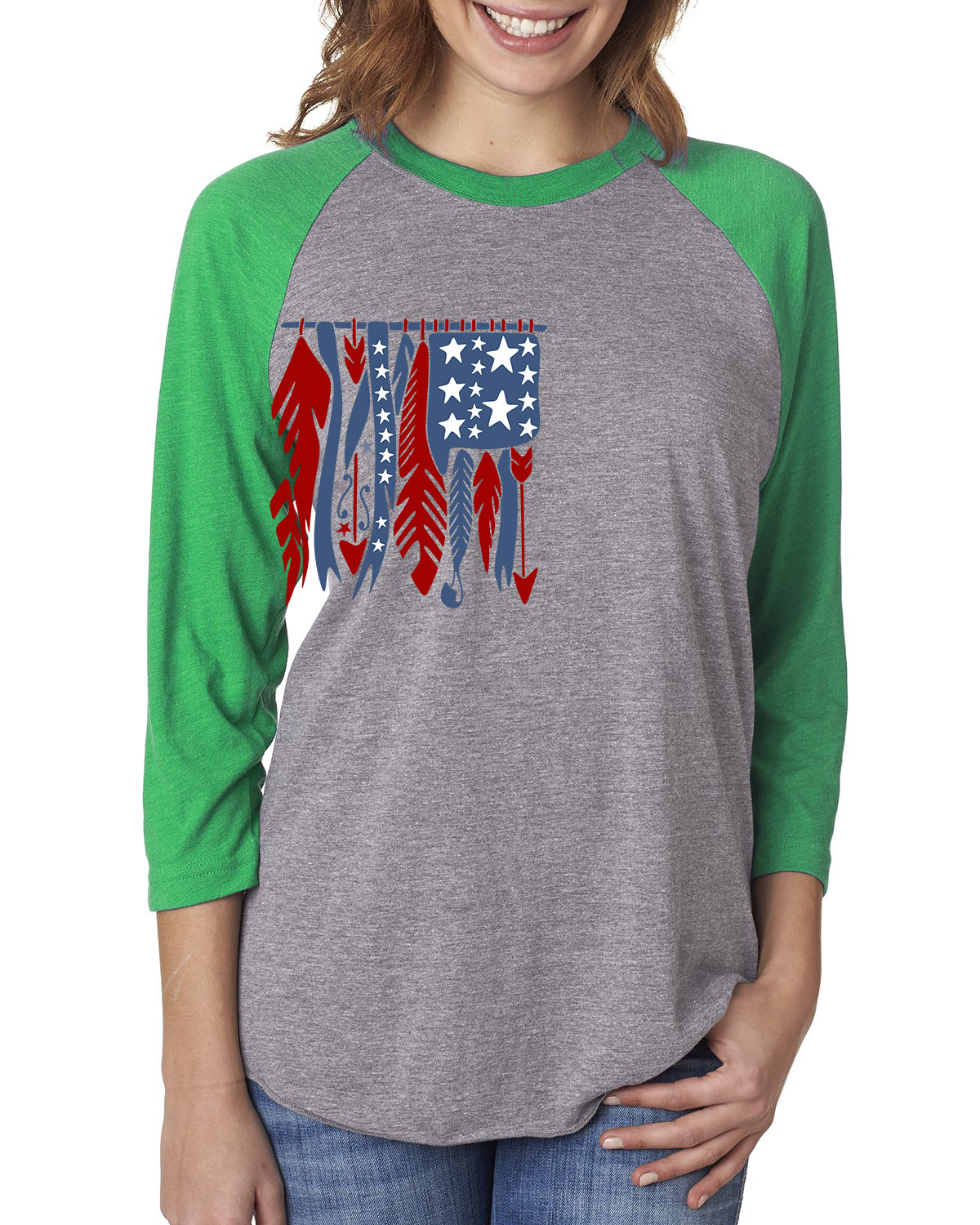 patriotic raglan shirt