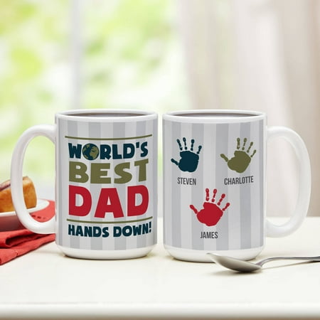 Personalized Hands Down Best Coffee Mug, 15 oz (Best Ever Pound Cake Hands Down)
