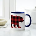 thumbnail image 6 of CafePress - Buffalo Plaid Bear - 11 oz Ceramic Mug - Novelty Coffee Tea Cup, 6 of 6