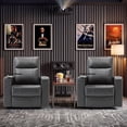 thumbnail image 2 of Bonzy Home Electric Recliner Set of 2 for Living Room Home Theater Seating Leather Reclining Chair Sofa Furniture with Cup Holders USB Ports and Hidden Storage, Gray, 2 of 8