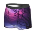 thumbnail image 2 of Daiia Purple Moon Tree Night Sky Men's Underwear Boxer Briefs, Cotton Stretch Moisture-Wicking Underwear-Medium, 2 of 9