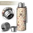 thumbnail image 2 of 20 Oz Yorkie with Flowers Coffee Tumbler Double Wall Insulated Stainless Steel Water Bottle | Metal Reusable Thermoses Flask with Cup Cap | Leak & Sweat Proof with Anti-Dust Lid, 2 of 7
