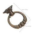 thumbnail image 2 of HEALEEP 8Pcs Golden Zinc Alloy Unique Knobs Retro Drawer Knobs for Cabinet DIY Crafts, 2 of 8