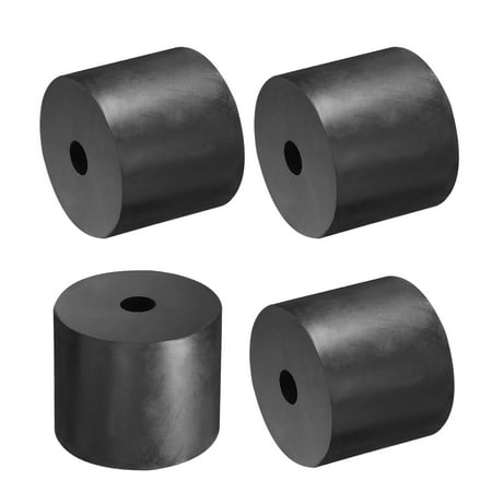 

4 Packs Rubber Spacers 50mm OD 10mm ID 40mm Height Round Anti Vibration Spacer Thick Rubber Washers