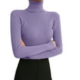 thumbnail image 3 of Women's Turtleneck Pullover Long Sleeve Knit Sweater Slim Fit Winter Top, 3 of 5