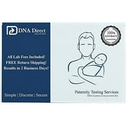 DNA Direct Paternity Test Kit - All Lab Fees & Shipping to Lab Included - Results in 2 Business Days