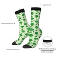 thumbnail image 4 of KLL Broccoli 1 Print Cool Socks Men's Women's Crew Socks Funny Crazy Novelty Stockings, 4 of 6