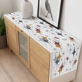 thumbnail image 4 of Blue Red Diamond Table Runner - 72 Inch Long, Kitchen Dining Table Runner Dresser Scarves, Modern Geometric Middle Century Farmhouse Decor for Coffee Tables Wedding Party Banquet, 4 of 8