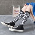 thumbnail image 5 of Goofa Cartoon Raccoon Pattern Adult Stockings, Color-Block Knee High Socks, Comfortable and Breathable, Soft and Stretchable, Sports, and Decoration, 5 of 6