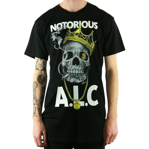 ALC Apparel Men's Notorious Slim-Fit T-Shirt Black L
