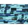 thumbnail image 1 of Ahgly Company Machine Washable Indoor Rectangle Transitional Blue Diamond Blue Area Rugs, 5' x 7', 1 of 7