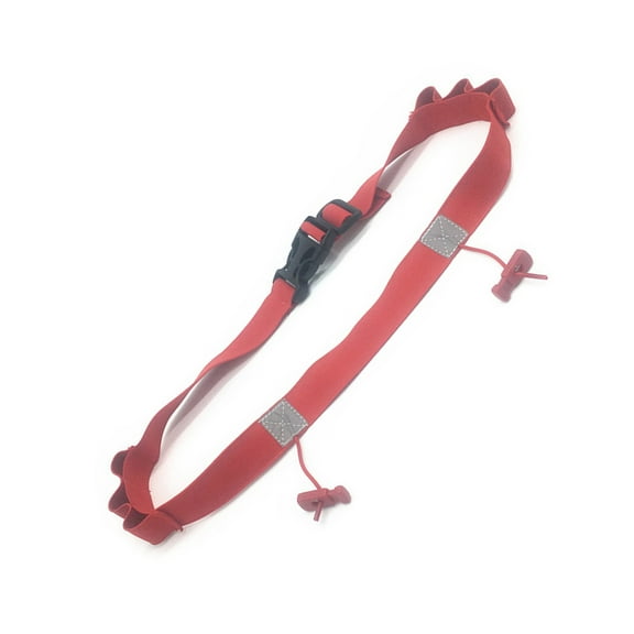 Running Number Belt Race Number Belt with Gel Loop Reflective Stripe for Cycling,