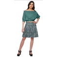 thumbnail image 1 of Moomaya Jupe Courte Plissée en Coton Imprimé pour Femmes Vêtements Décontractés, 1 of 6