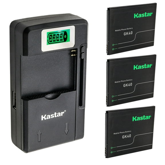 Kastar 3-Pack BL-4C Battery and Smart LCD Charger Replacement for Nokia BL-4C 1006 1202 1203 1265 1325 1508 1508I 1661 1662 2220 slide 2228 2605 2650 2651 2652 2690 2865 3108 3500 classic 5100 6066