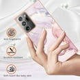 thumbnail image 2 of Allytech Galaxy Note 20 Ultra Case, Pretty Marble Heavy Duty Shockproof Hybrid Hard PC Soft TPU Bumper Three Layer Drop Protection Anti-Fall Cover Case for Samsung Galaxy Note 20 Ultra- Rosegold, 2 of 5