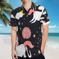 thumbnail image 5 of High Quality Hawaiian Shirts for Men Short Sleeve Aloha Beach Shirt Floral Summer Casual Button Down Shirts Blouses 5VSF84, 5 of 7