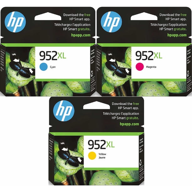 Lotto 3 Cartucce HP 952XL – Ciano, Magenta, Giallo – Nuove Sigillate – Scadenza 2024