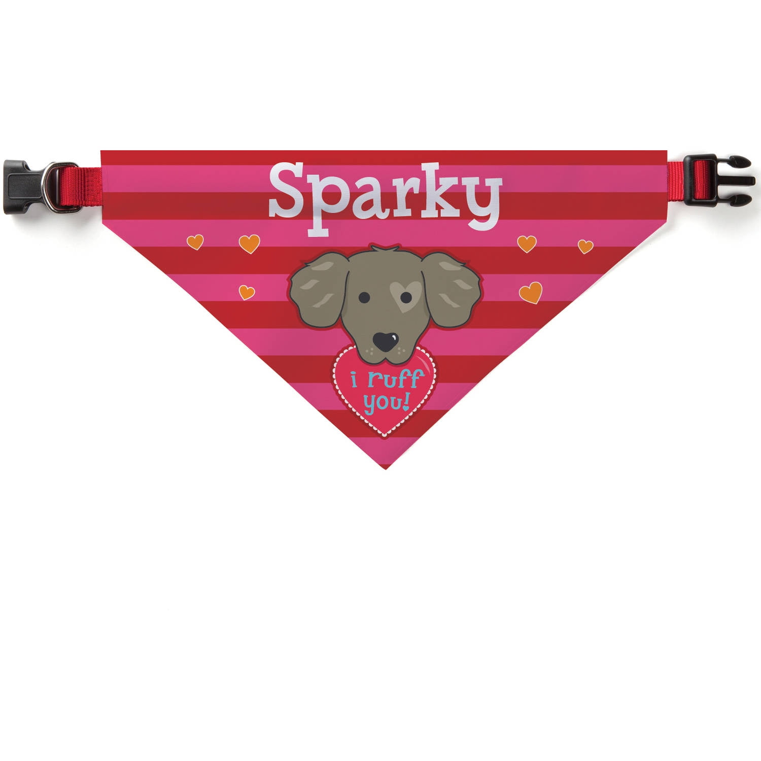 I Ruff You Personalized Dog Bandana Collar Cover