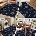 thumbnail image 6 of 3x5Ft Area Rugs Navy Blue Coastal Non-Skid Rubber Backing Large Rectangle Rugs - Living Room Bedroom Home Office, Nautical Summer Beach Sea Turtle Starfish Indoor Floor Mat Carpets Washable Rug, 6 of 9