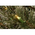thumbnail image 3 of National Tree Company Pre-Lit Artificial Christmas Hanging Snowflake, Green, Glittery Bristle Pine, Decorated with Pine Cones, Frosted Branches, Christmas Collection, 18 Inches, 3 of 5