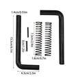 thumbnail image 3 of XIXISTARYY Car Accessories 2 Packs Trailer Gate Pin,Utility Trailer Accessories,Trailer Gate Spring Kit Replacement For Carry-On Utility Trailers Trailer Pin Heavy Duty Trai Black, 3 of 6
