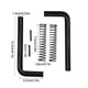thumbnail image 3 of ¡Campaña con descuento!2 paquetes de pasadores de puerta de remolque, accesorios para remolques utilitarios, kit de resorte de puerta de remolque de repuesto para remolques utilitarios de mano, pasad, 3 of 6
