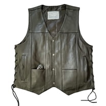 Classic Motorcycle Leather Vest