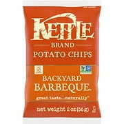 Kettle Brand Potato Chips, Backyard Barbeque Kettle Chips, Snack Bag, 2 Oz