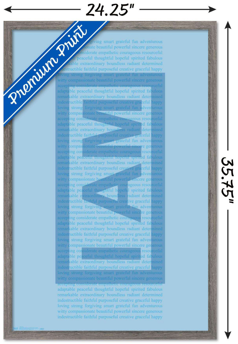 I Am - Text Wall Poster, 22.375" x 34", Framed