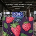 thumbnail image 3 of High Precision Body Weight Scale Smart Bathroom Scales with Large LCD Display(400lbs),Decorative for Bedroom-Seamless Pattern Of Strawberries With Green Leaves, 3 of 4